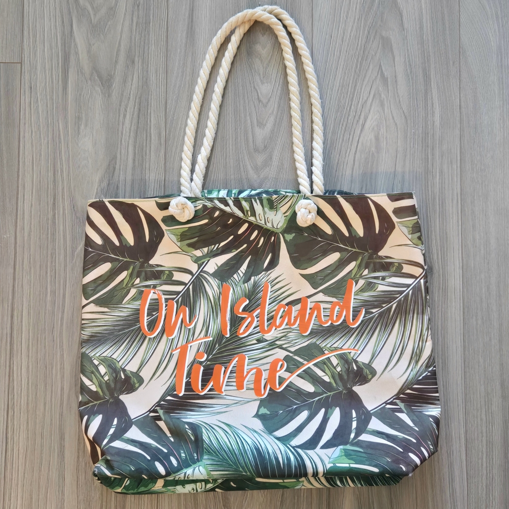 Ulta Beauty On Island Time Tote Bag Beach Rope Handles